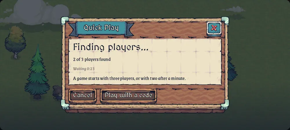 Quick Play finding rivals